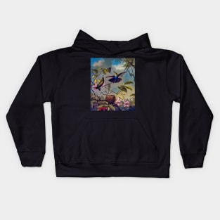 Fort-Tailed Woodnymph Kids Hoodie